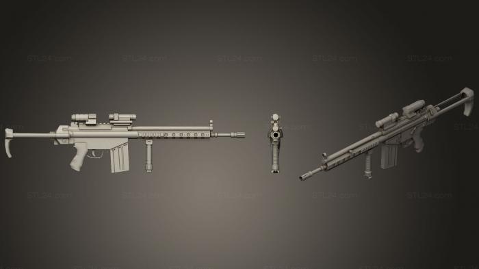 Weapon (G3 A4 rifle, WPN_0223) 3D models for cnc